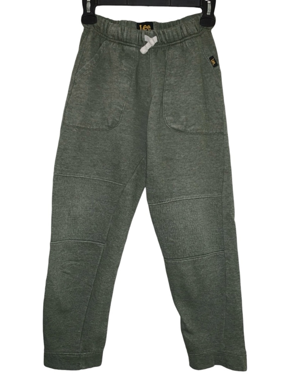Lee - Youth Boys Joggers Sweatpants with Drawstrings Olive Green Size 10/12